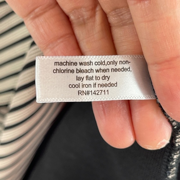 Eloquii Fit and Flare Short Sleeve Striped Midi Dress Stretch Plus Size 22 - Picture 6 of 12